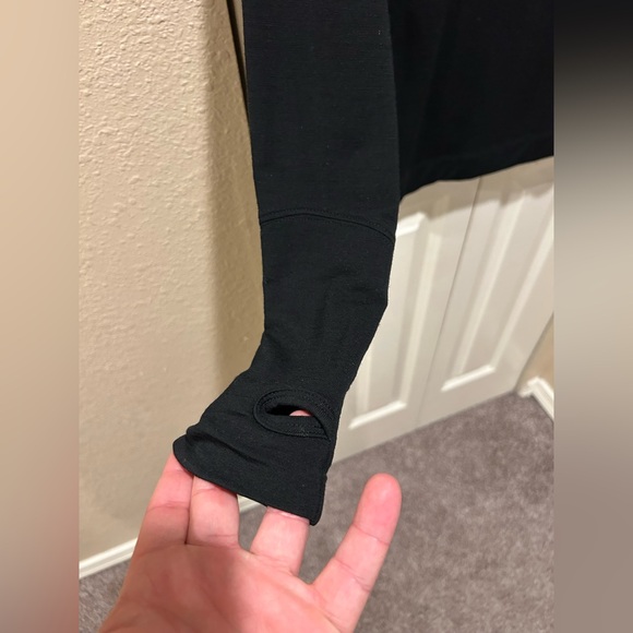 Oiselle Merino Wool Long Sleeve Shirt Baselayer Black , size 6 - Picture 3 of 5